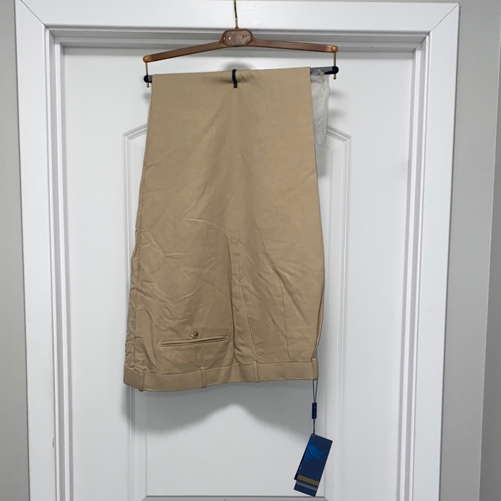 Ibiza Silk/Linen Tan Dress Pants